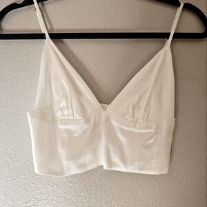 Zara Satin Crop Bralette